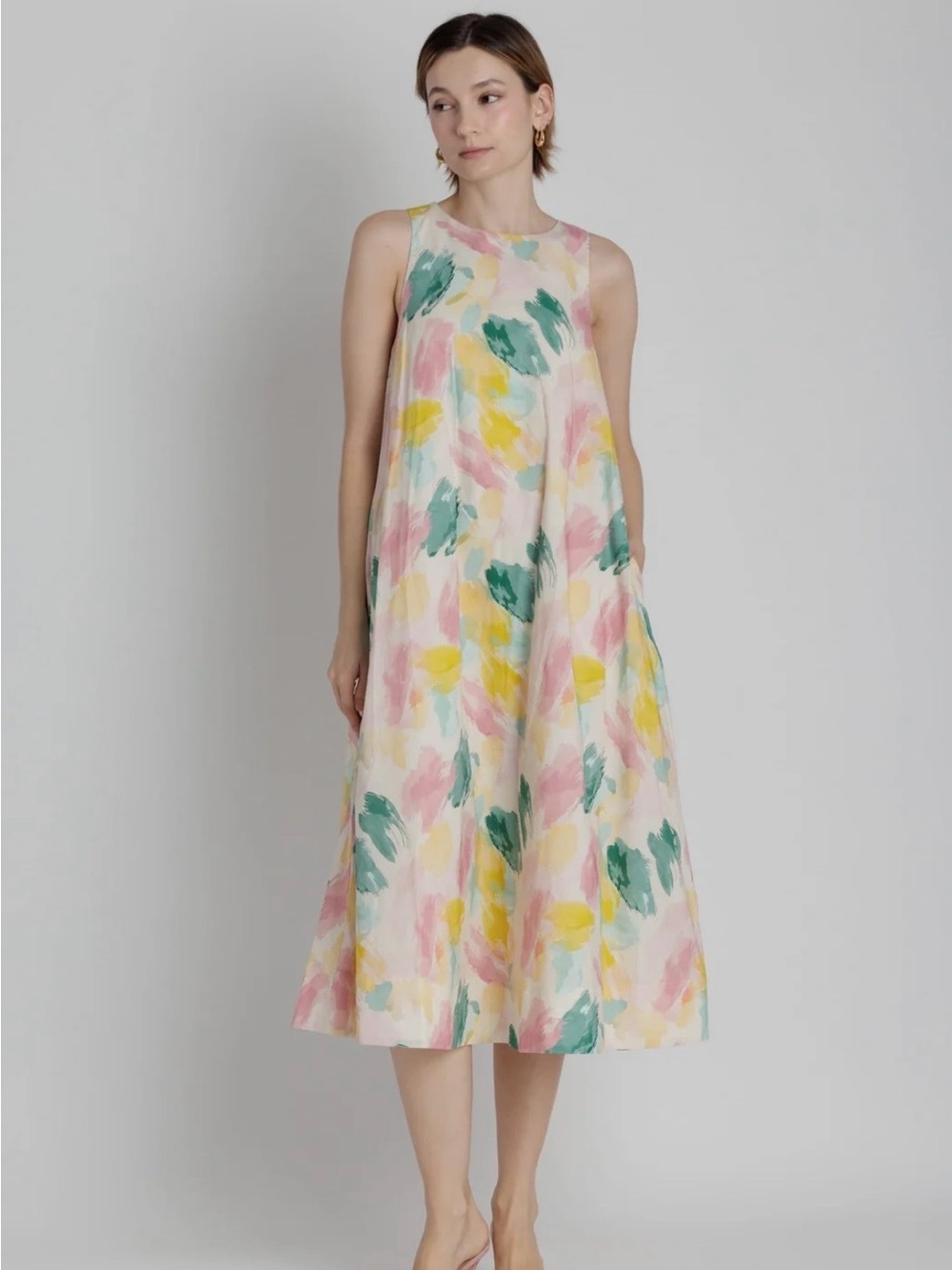BNWT Aureum Watercolor Midi Dress Size XS $60